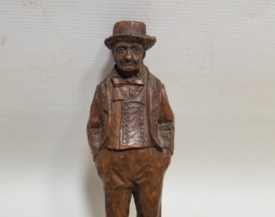 SANATÇI İMZALI EL YAPIMI ANTİKA AHŞAP BİBLO