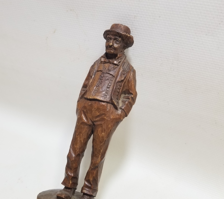 SANATÇI İMZALI EL YAPIMI ANTİKA AHŞAP BİBLO