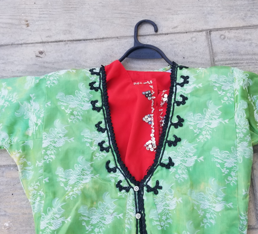 OSMANLI DÖNEMİ İPEK ELMASİYE ÜÇETEK - ŞALVAR GELİN TAKIMI