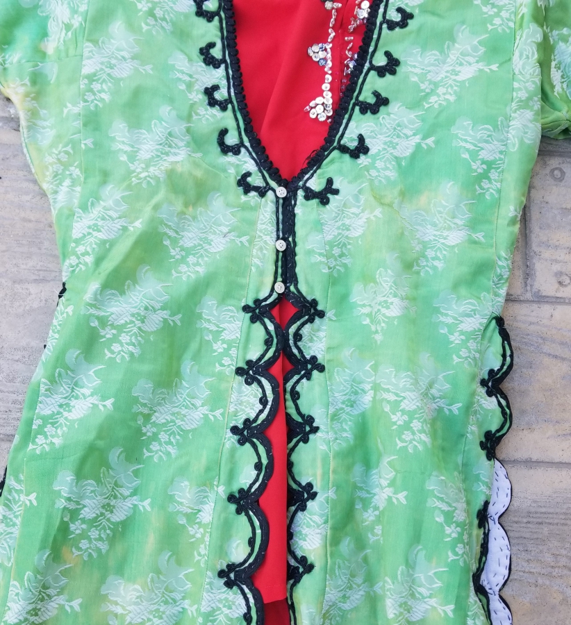 OSMANLI DÖNEMİ İPEK ELMASİYE ÜÇETEK - ŞALVAR GELİN TAKIMI