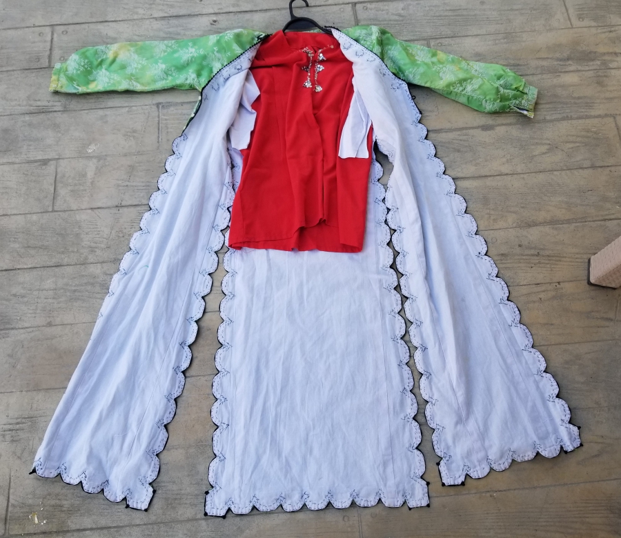 OSMANLI DÖNEMİ İPEK ELMASİYE ÜÇETEK - ŞALVAR GELİN TAKIMI