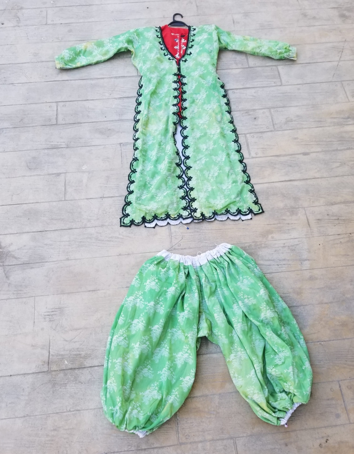 OSMANLI DÖNEMİ İPEK ELMASİYE ÜÇETEK - ŞALVAR GELİN TAKIMI