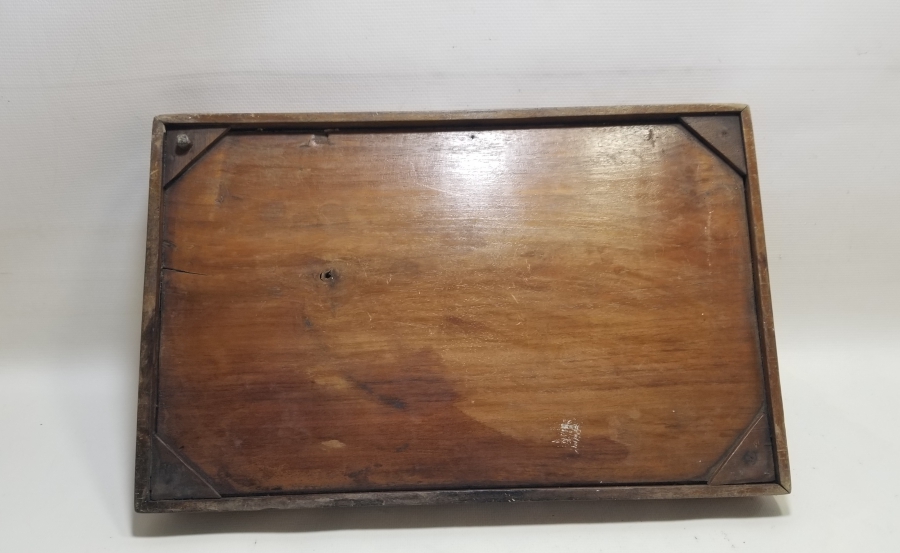 TAMAMI EL YAPIMI SİNOP İŞİ NADİR CAM ALTI AHŞAP TEPSİ