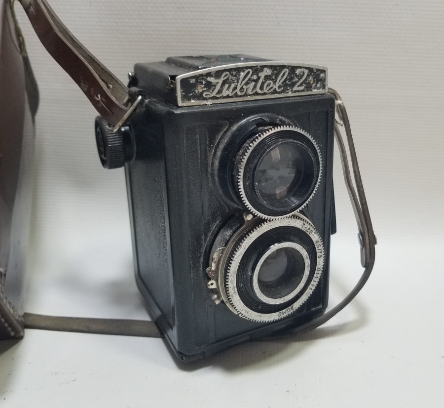 ORİJİNAL DERİ KUTUSUNDA ANTİKA LUBİTEL 2 MARKA FOTOĞRAF MAKİNESİ