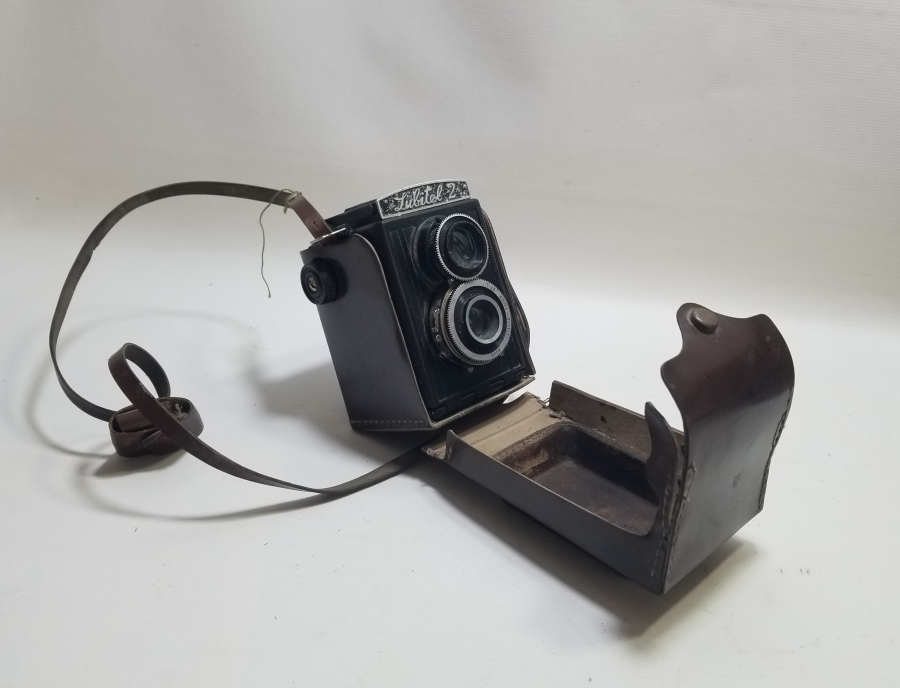 ORİJİNAL DERİ KUTUSUNDA ANTİKA LUBİTEL 2 MARKA FOTOĞRAF MAKİNESİ