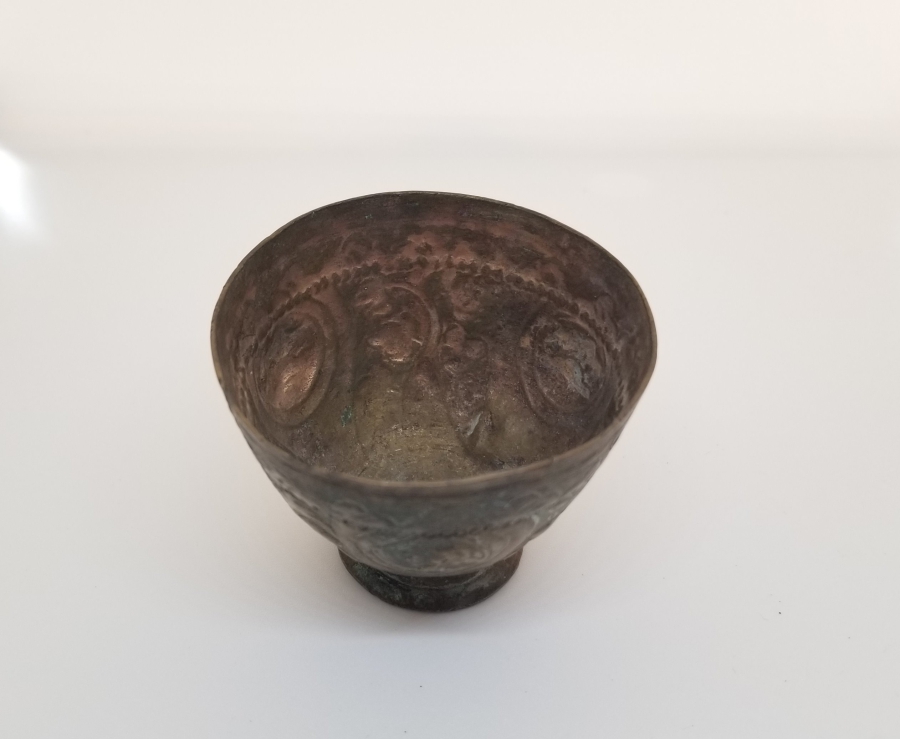 KABARTMA İŞÇİLİKLİ OSMANLI DÖNEMİ TOMBAK FİNCAN ZARFI