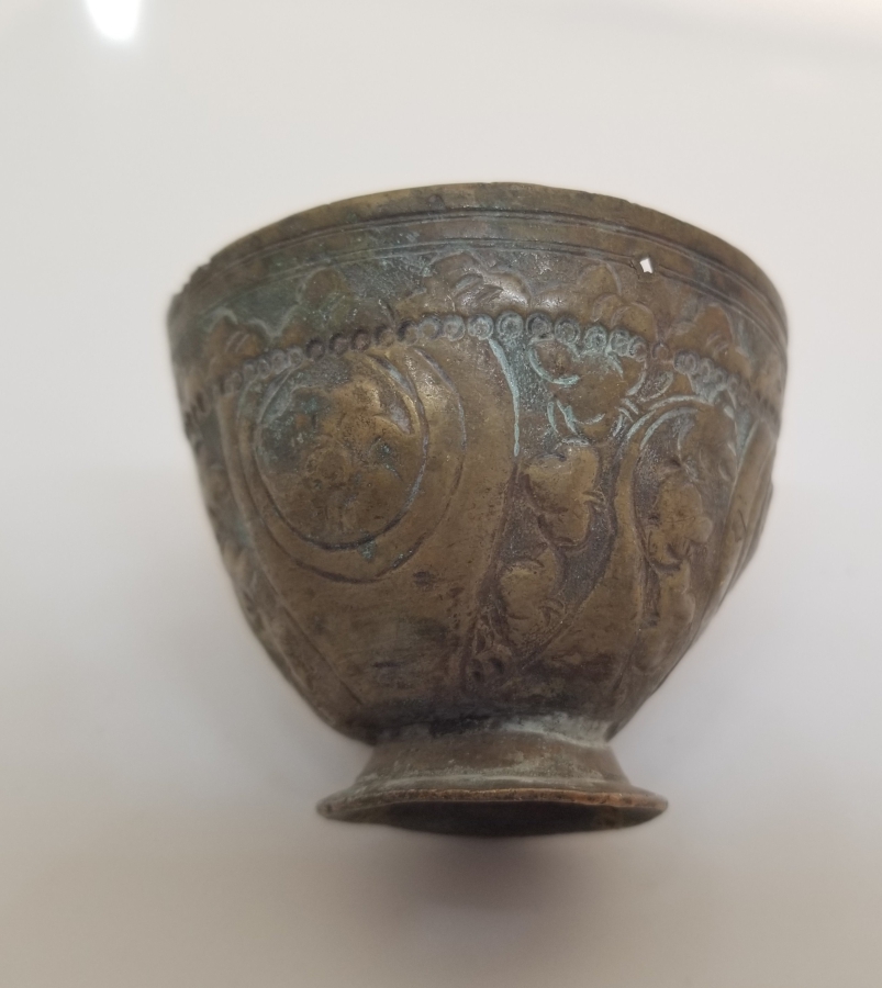 KABARTMA İŞÇİLİKLİ OSMANLI DÖNEMİ TOMBAK FİNCAN ZARFI