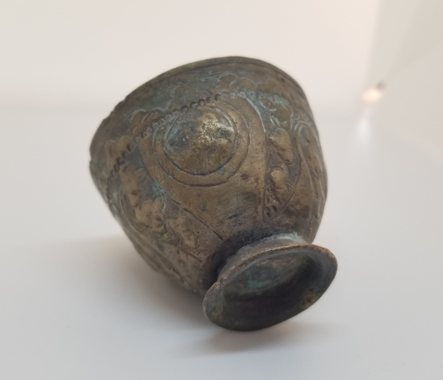 KABARTMA İŞÇİLİKLİ OSMANLI DÖNEMİ TOMBAK FİNCAN ZARFI