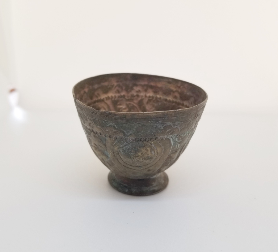 KABARTMA İŞÇİLİKLİ OSMANLI DÖNEMİ TOMBAK FİNCAN ZARFI