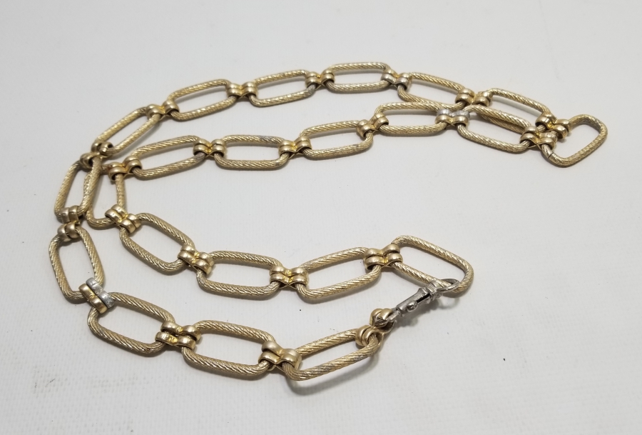 ALTIN KAPLAMA ANTİKA AVRUPA BİJUTERİ KOLYE