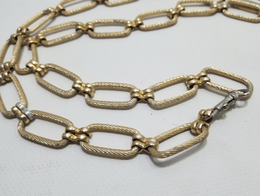 ALTIN KAPLAMA ANTİKA AVRUPA BİJUTERİ KOLYE