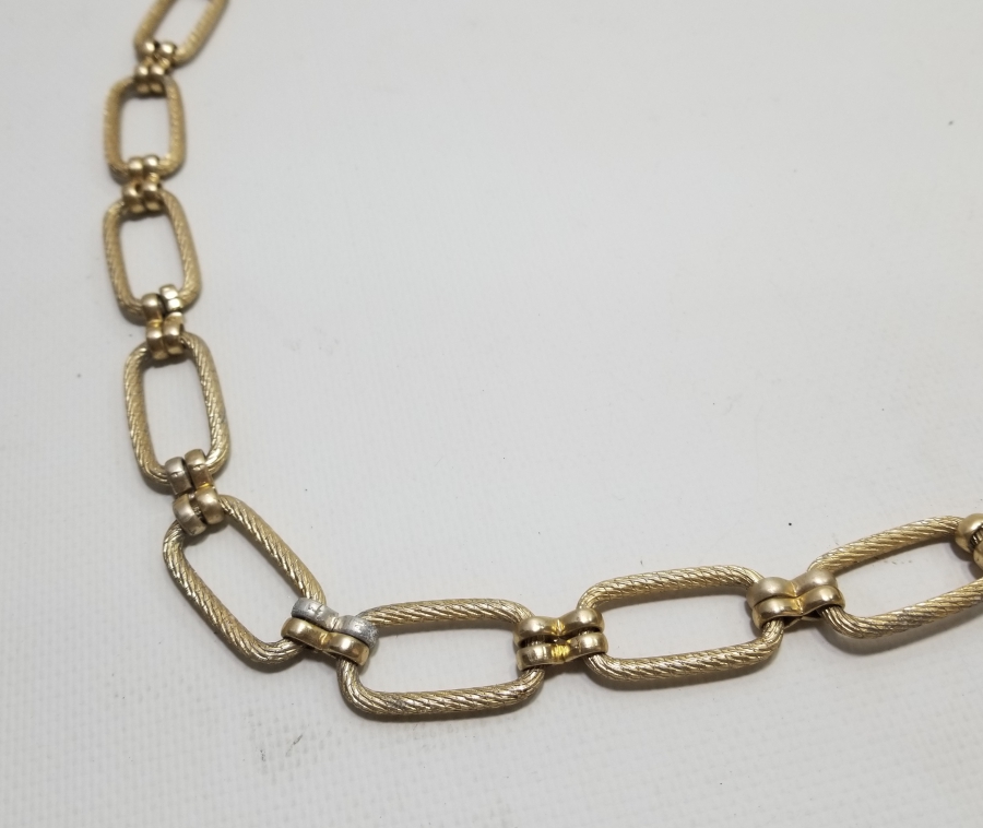 ALTIN KAPLAMA ANTİKA AVRUPA BİJUTERİ KOLYE