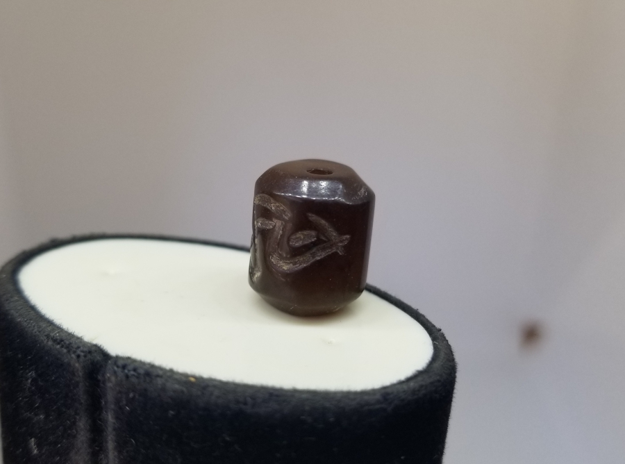 ÜZERİ DUALI OSMANLI DÖNEMİ AKİK KOLYE PARÇASI - HABBE