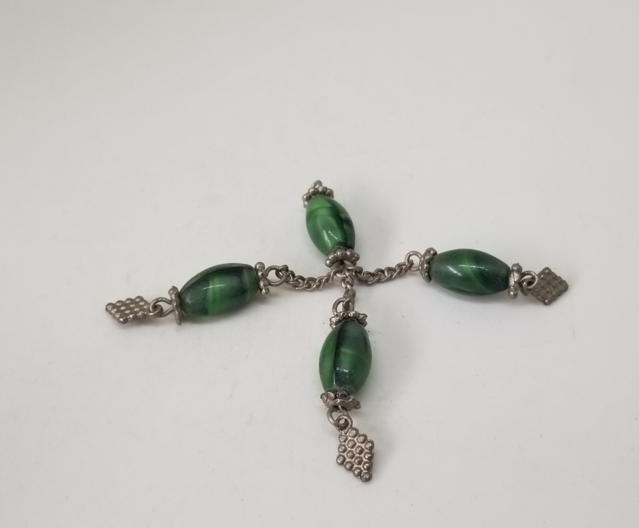 AKİK TAŞLI GÜMÜŞ KAPLAMA KOLYE UCU