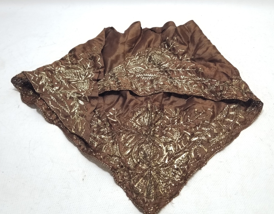 OSMANLI DÖNEMİ NADİR GÜMÜŞ TELKIRMA İŞÇİLİKLİ EFE MENDİLİ