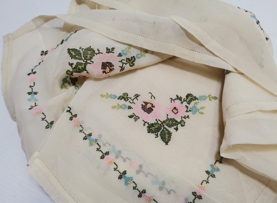 KANAVİÇE İŞÇİLİKLİ ANTİKA PEÇETE TAKIMI