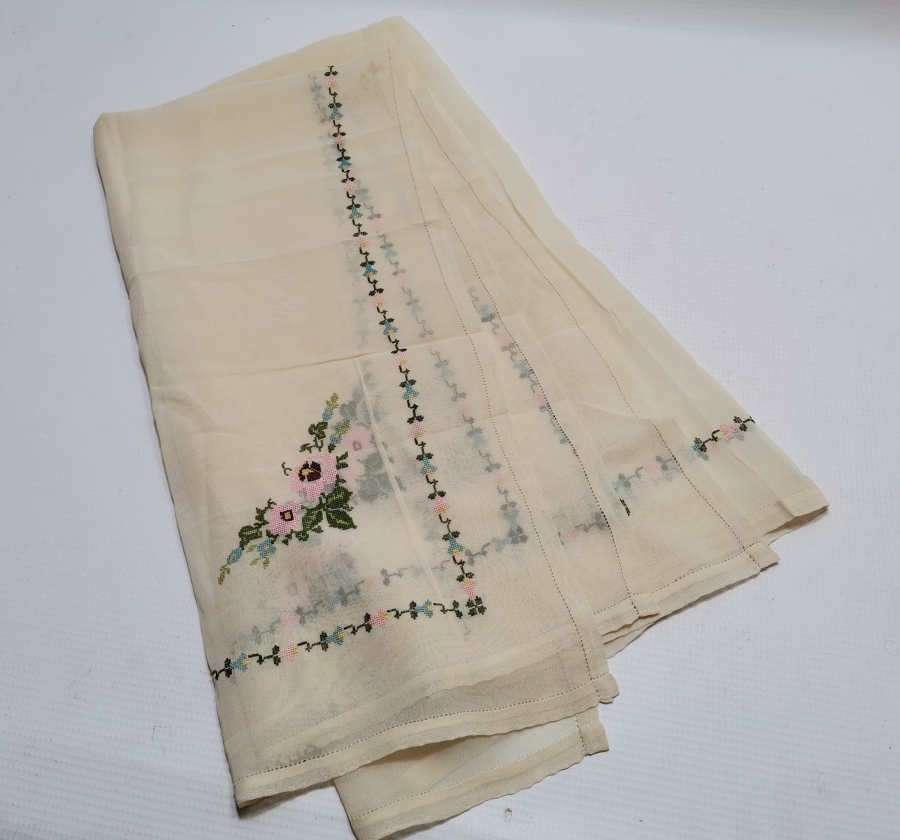 KANAVİÇE İŞÇİLİKLİ ANTİKA PEÇETE TAKIMI