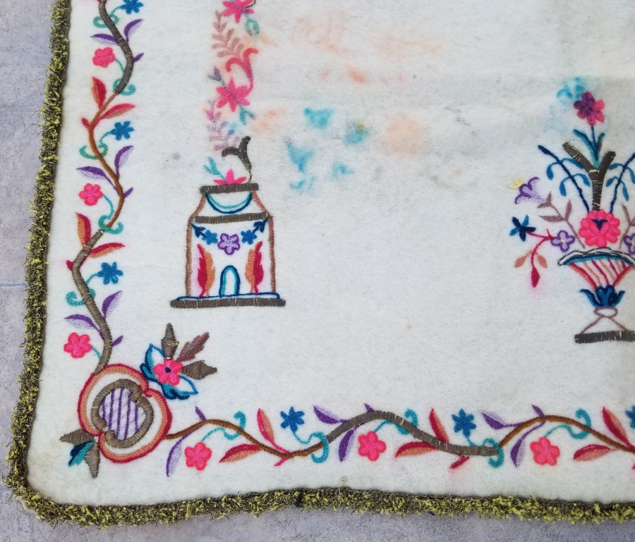 OSMANLI DÖNEMİ TEKKE İŞİ KEÇE SECCADE