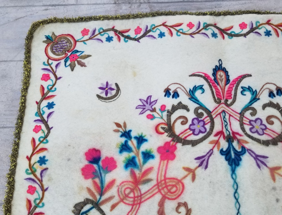 OSMANLI DÖNEMİ TEKKE İŞİ KEÇE SECCADE