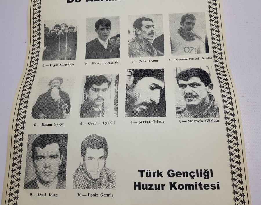 1970 LERDEN ÇOK NADİR SİYASİ AFİŞ