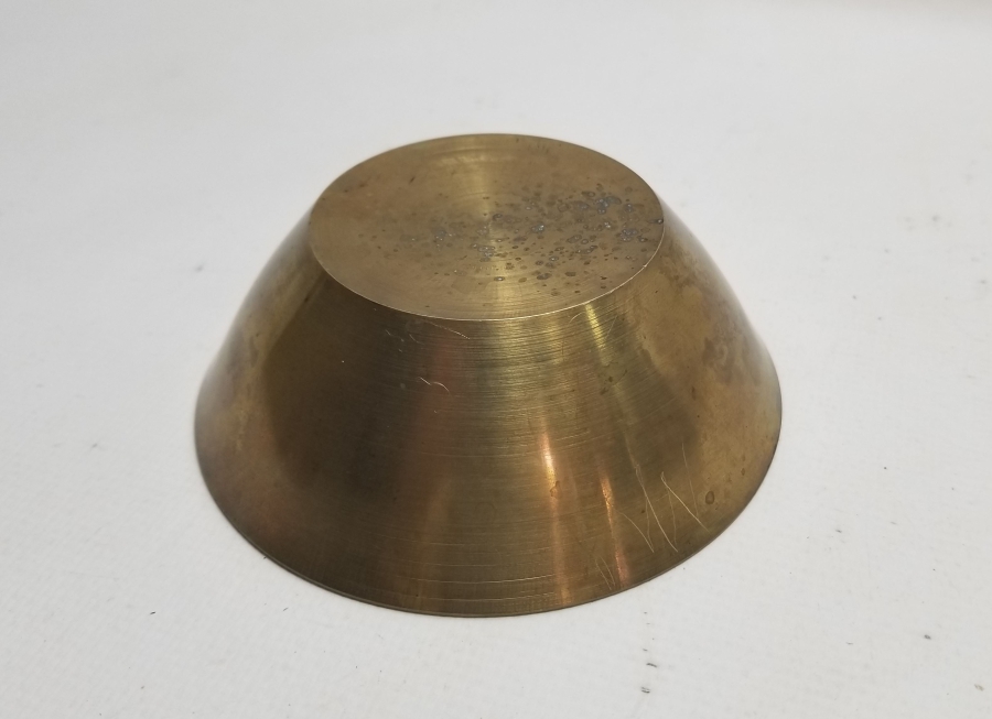 İÇİ DUALI ANTİKA PİRİNÇ ŞİFA TASI