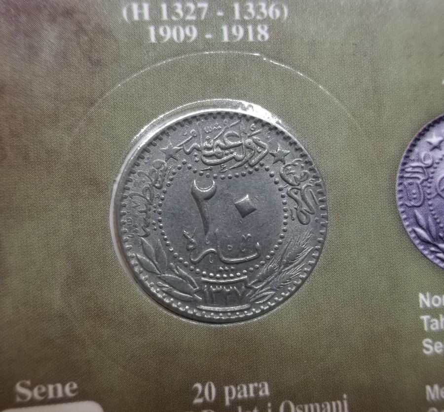 MEHMED REŞAD HAN DÖNEMİ KAPAMASINDA NİKEL 20 PARA