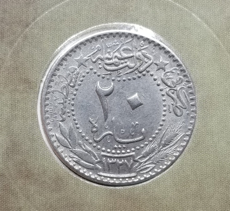 MEHMED REŞAD HAN DÖNEMİ KAPAMASINDA NİKEL 20 PARA