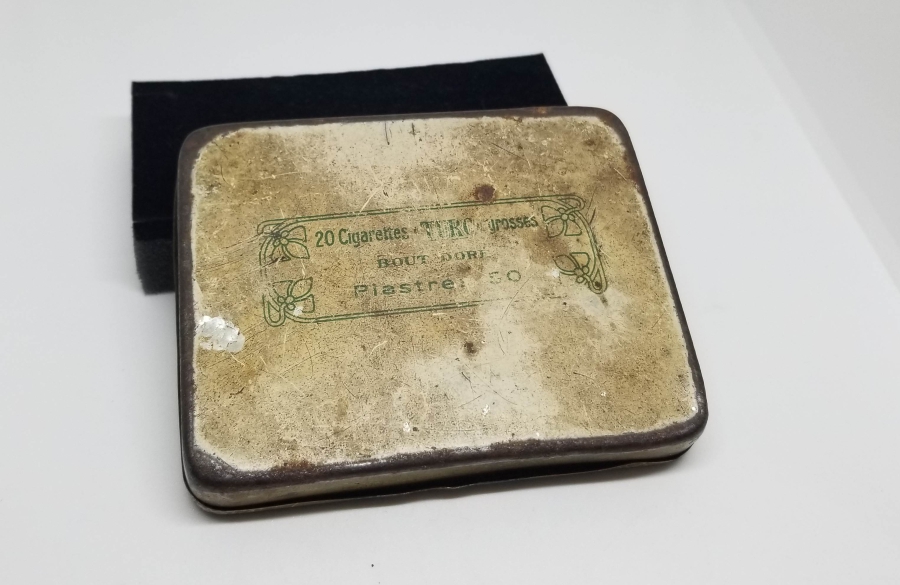 OSMANLI DÖNEMİ ÜZERİ OSMANLICA YAZILI SİGARA TABAKASI