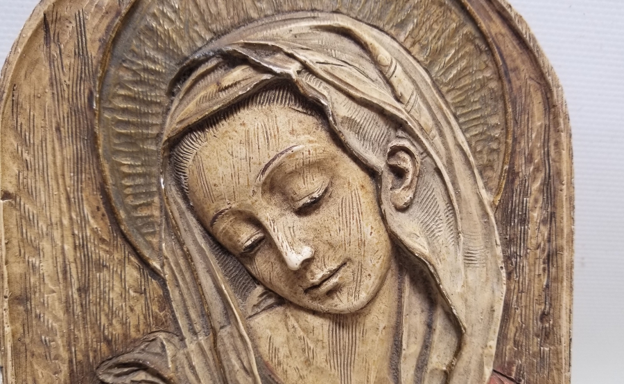 ANTİKA EL OYMA İTALYAN İKONA