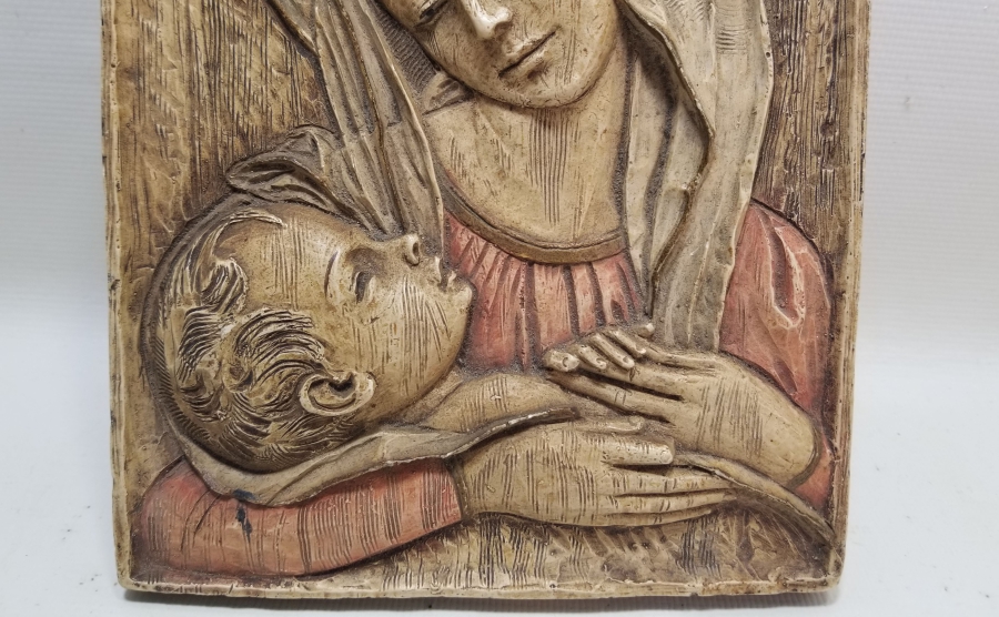 ANTİKA EL OYMA İTALYAN İKONA