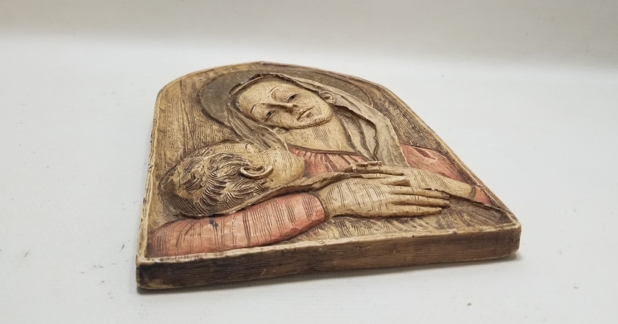 ANTİKA EL OYMA İTALYAN İKONA