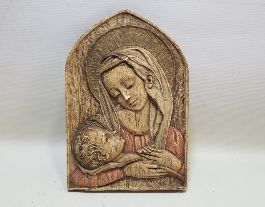 ANTİKA EL OYMA İTALYAN İKONA