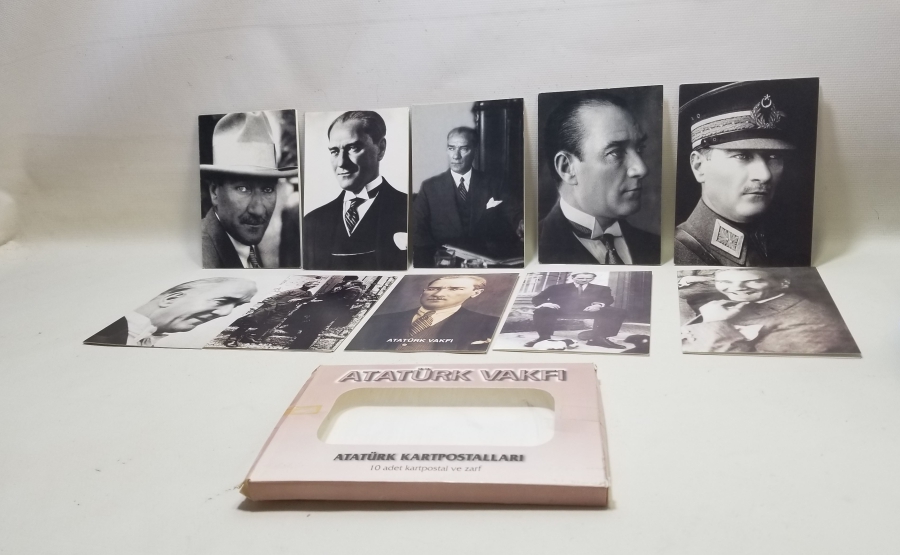 ATATÜRK VAKFI TARAFINDAN VERİLMİŞ ATATÜRK KARTPOSTALLARI LOTU