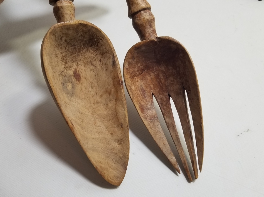 UZAKDOĞU YAPIMI EL İŞİ İKİ ADET BAMBU KEPÇE