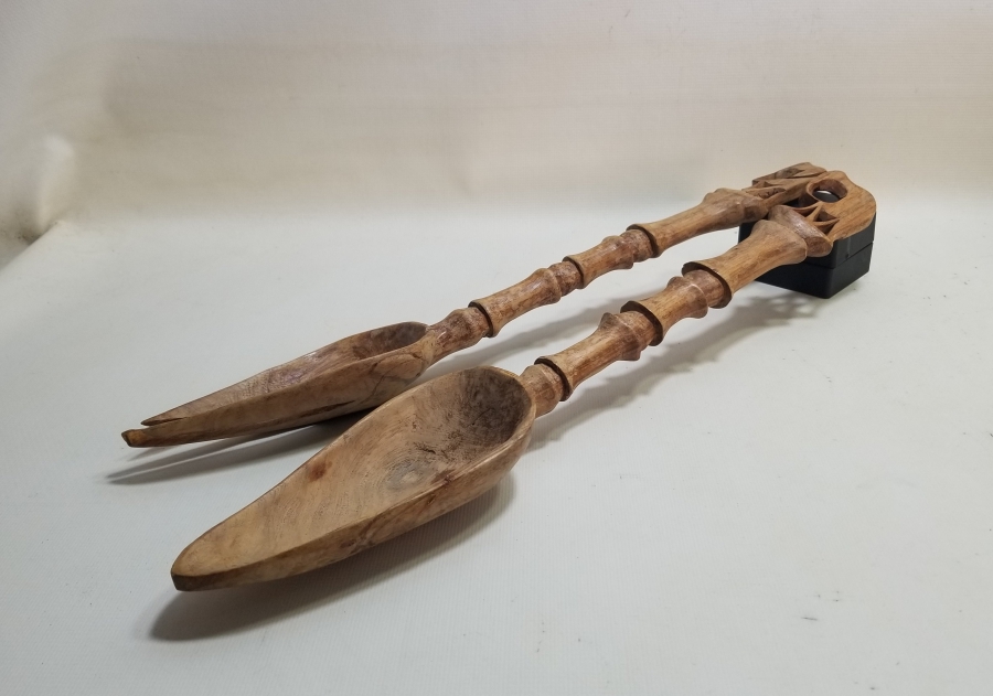 UZAKDOĞU YAPIMI EL İŞİ İKİ ADET BAMBU KEPÇE