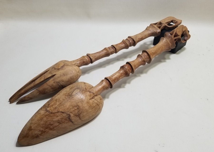 UZAKDOĞU YAPIMI EL İŞİ İKİ ADET BAMBU KEPÇE