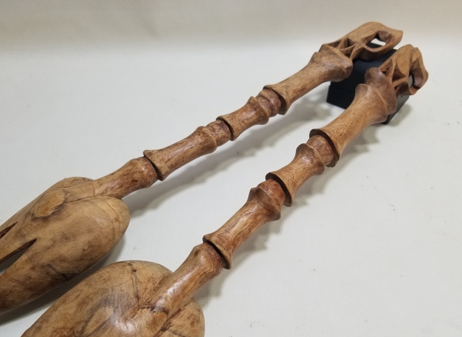 UZAKDOĞU YAPIMI EL İŞİ İKİ ADET BAMBU KEPÇE