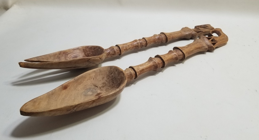 UZAKDOĞU YAPIMI EL İŞİ İKİ ADET BAMBU KEPÇE