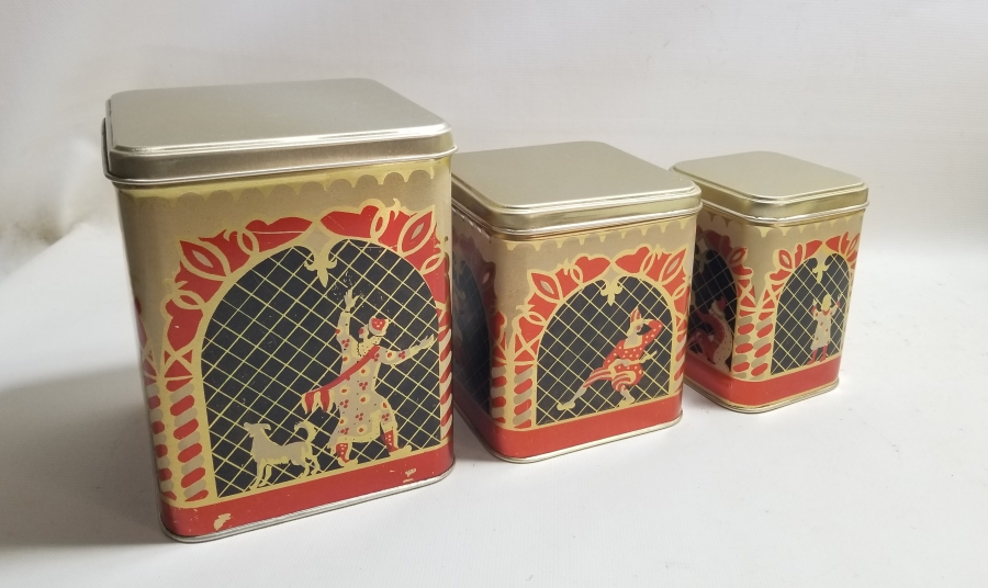 ÜÇ ADET ANTİKA RUS ÇAY KUTUSU