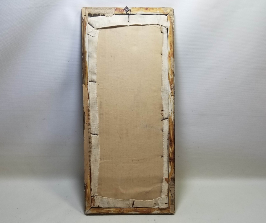 ORİJİNAL ÇERÇEVESİNDE KANAVİÇE İŞÇİLİKLİ ANTİKA PANO