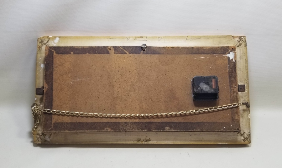 KUR'AN-I KERİM GÖRSELLİ AHŞAP KASA ANTİKA NOSTALJİK DUVAR SAATİ