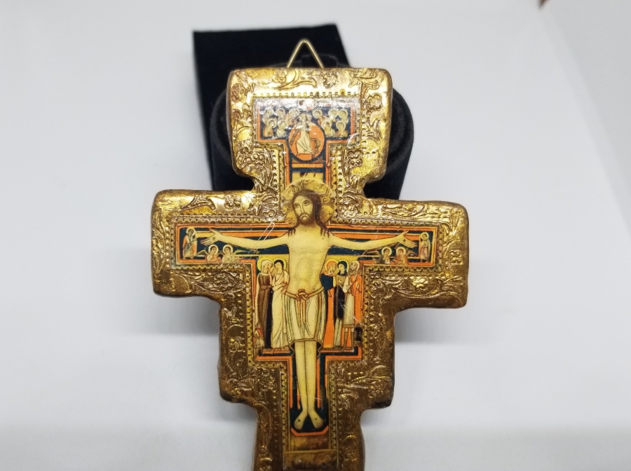 HZ İSA GÖRSELLİ EL YAPIMI ANTİKA İKONA