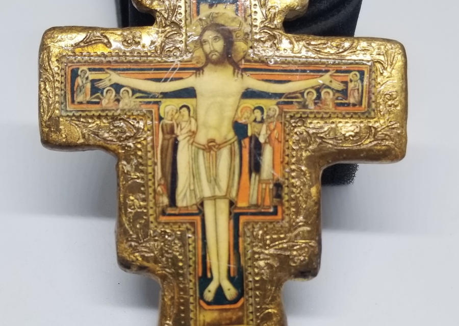 HZ İSA GÖRSELLİ EL YAPIMI ANTİKA İKONA