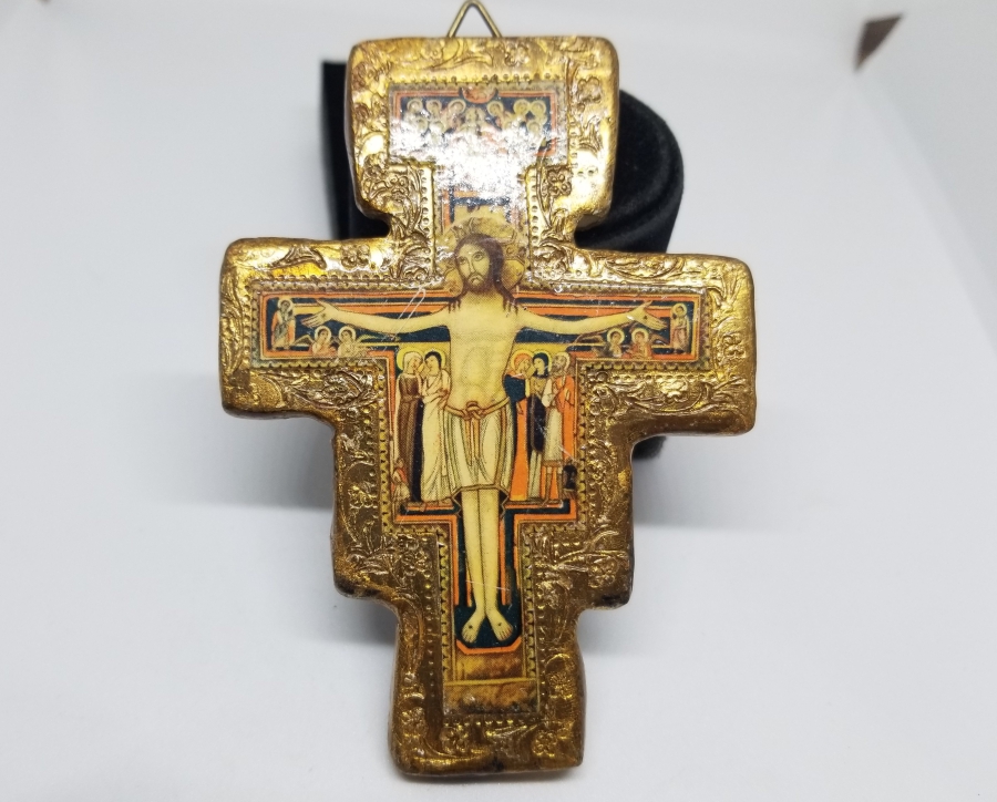 HZ İSA GÖRSELLİ EL YAPIMI ANTİKA İKONA