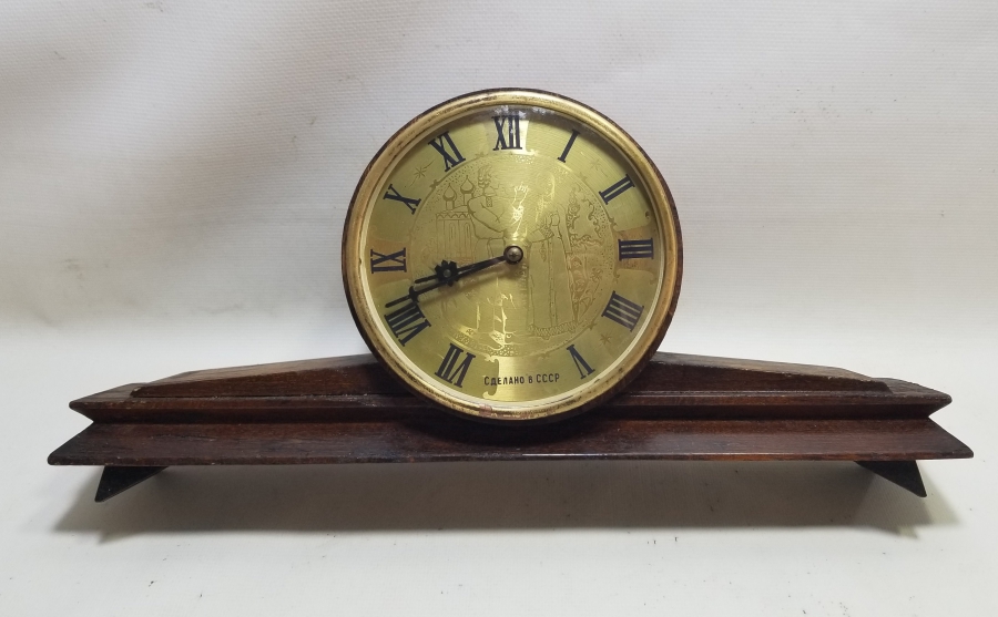 ORİJİNAL ANAHTARIYLA ANTİKA KURMALI RUS ŞÖMİNE SAATİ