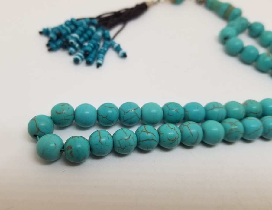 TURKUAZ TAŞINDAN MAMUL TESPİH