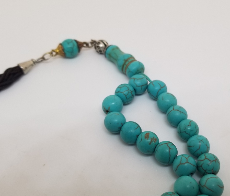 TURKUAZ TAŞINDAN MAMUL TESPİH