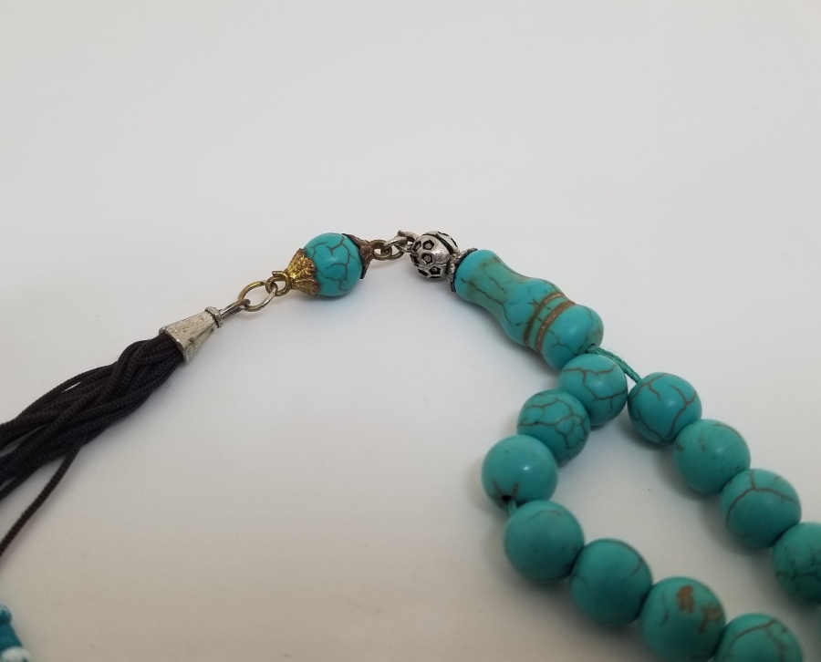 TURKUAZ TAŞINDAN MAMUL TESPİH