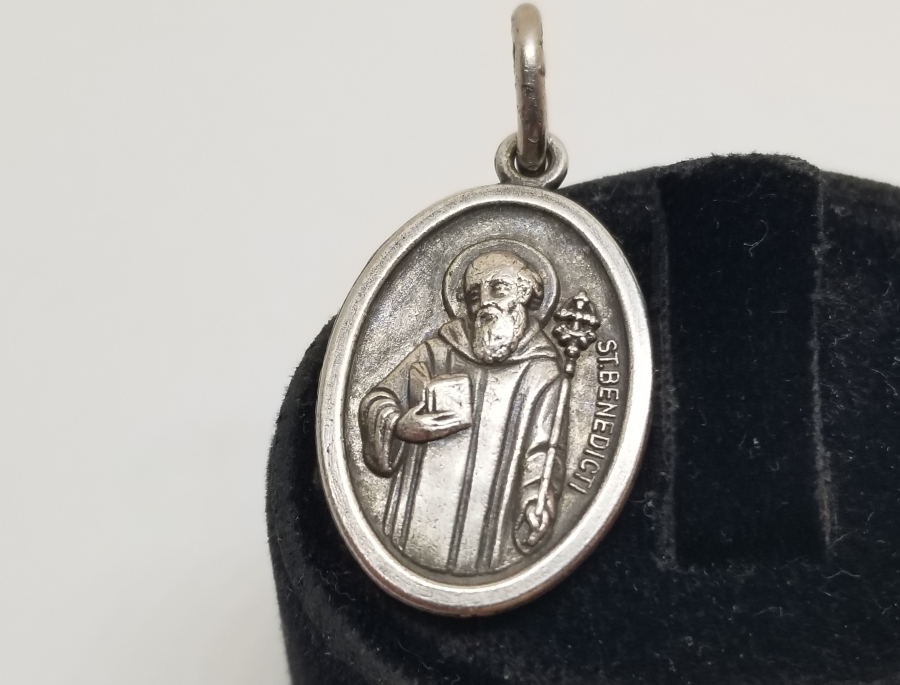 ANTİKA GÜMÜŞ VAFTİZ KOLYESİ