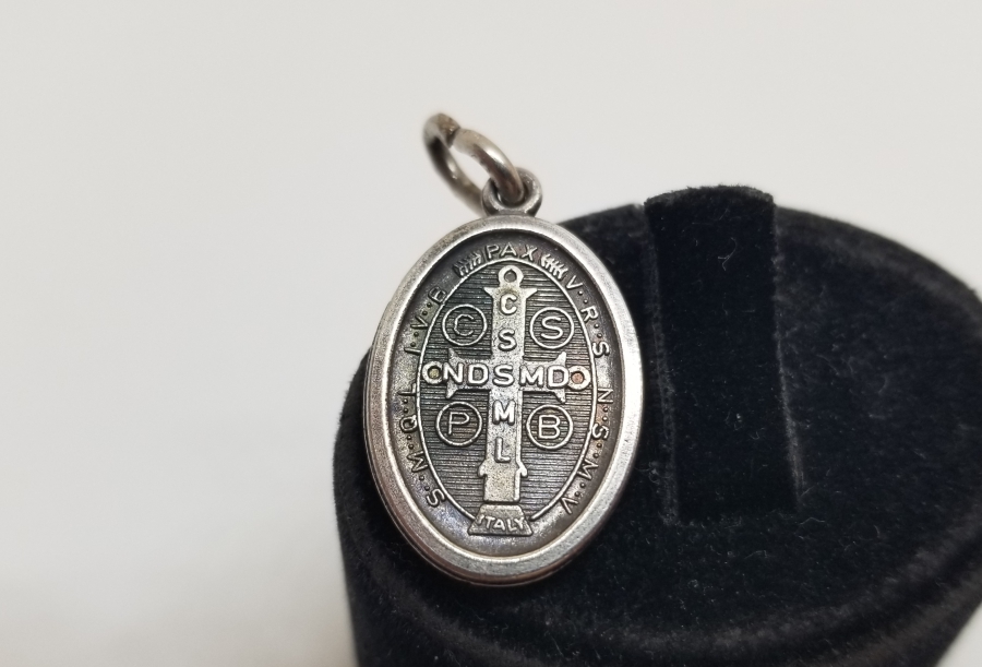 ANTİKA GÜMÜŞ VAFTİZ KOLYESİ